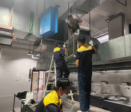 深圳龍崗餐飲廚房油煙凈化器嗶哩吧啦響(圖1)