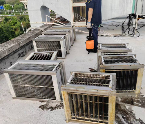深圳燒烤連鎖店凈化器工作異常，現(xiàn)場解決問題(圖1)
